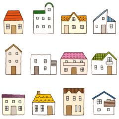 色々な家のイラスト